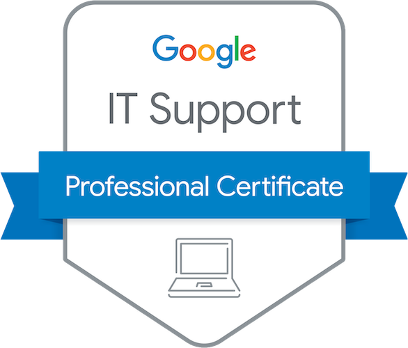 Google IT Support Professional Certificate badge